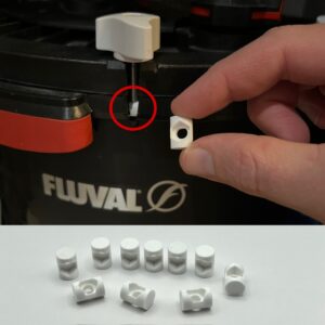 Fluval FX4 FX5 FX6 Canister Filter Lid Fastener Barrel Nut Cover Lock – Full Set + 2 Spares