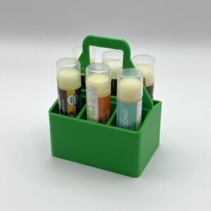 Chapstick Caddy Holder – Sports Drink Style Lip Balm Organizer – Holds 6 Chapsticks