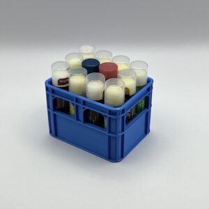Chapstick Holder Crate – Mini Drink Crate Organizer (Holds 12 or 6 Large Chapsticks)