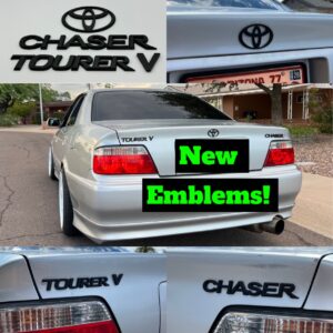 Toyota Chaser Tourer V Emblems
