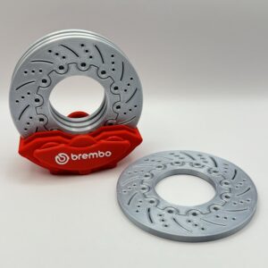 JDM Legends Brake Rotor Coaster Set – 4 Rotor Coasters with Caliper Holder | Car Enthusiast Gift